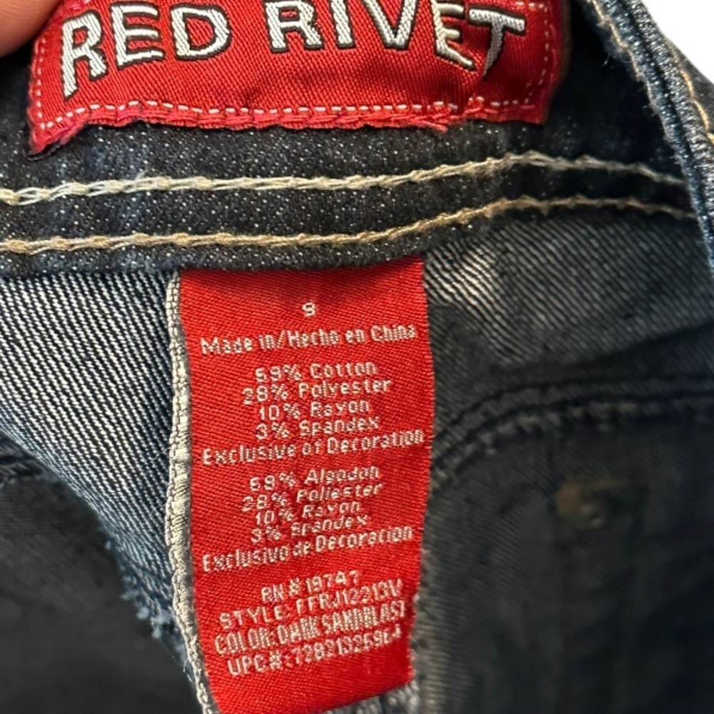 Red Rivet Jeans - Picture 7 of 7